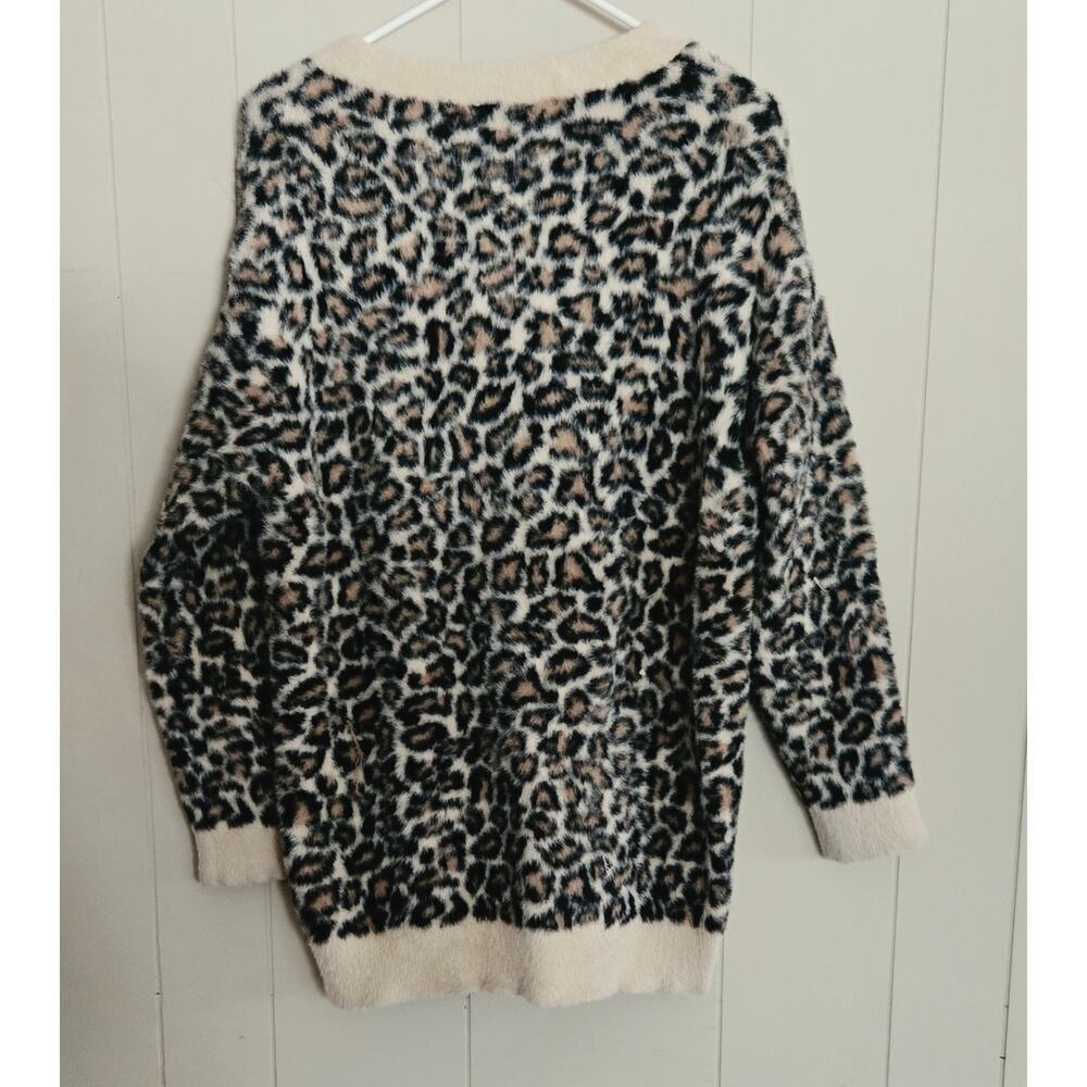 LOVERS & FRIENDS Francine Leopard Print Cardigan Size Small Pre-loved - Picture 8 of 12